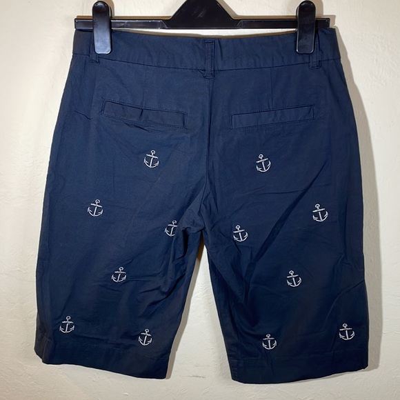 Castaway Navy Blue Shorts with Anchors - Picture 2 of 5